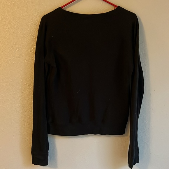 PINK black sweatshirt sweatshirt, soft, size small - Picture 3 of 3